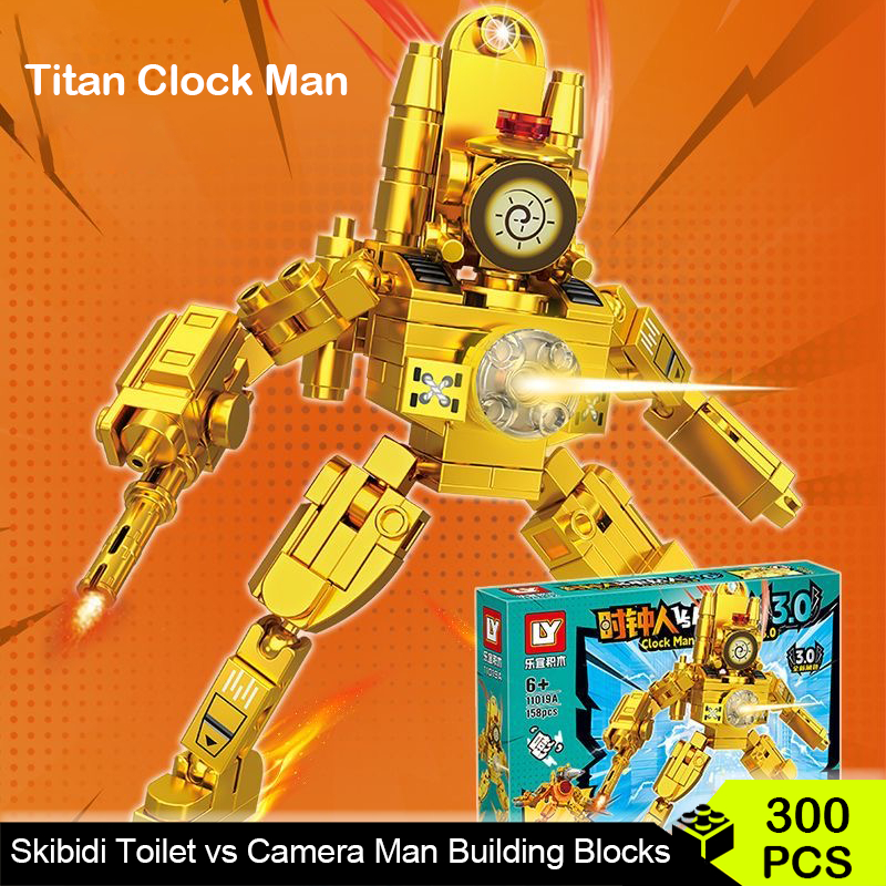 Toilet Titan ClockMan Building Sets, Titan Clock Man Multiverse Serie