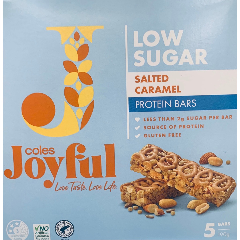 Coles Joyful Low Sugar Muesli Protein Breakfast Bar Assorted Flavours