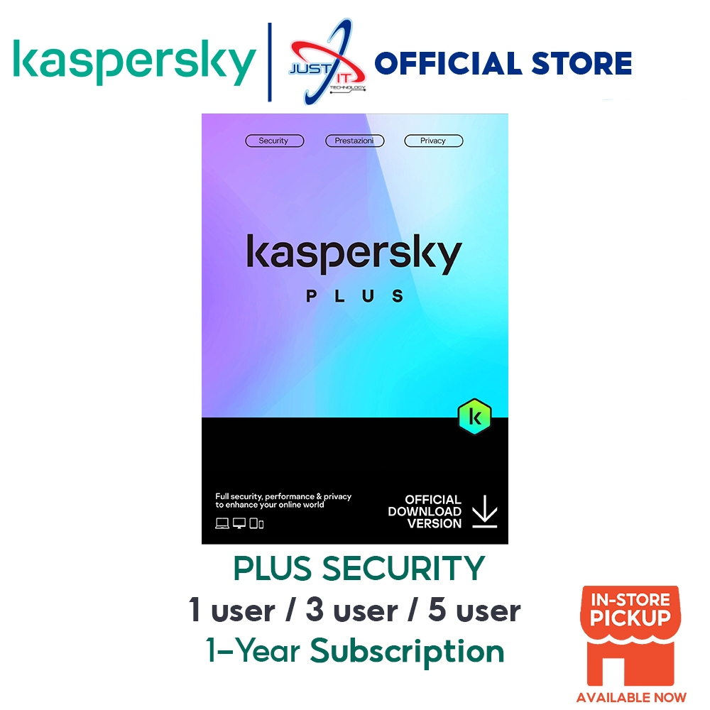 KASPERSKY PLUS SECURITY | INTERNET SECURITY ( 1 USER / 3 USER / 5 USER ...