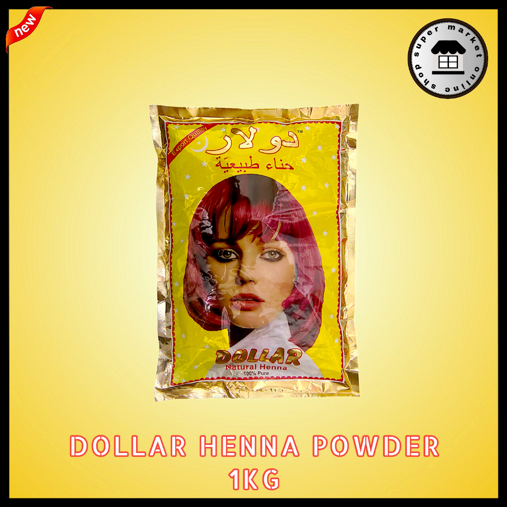 DOLLAR NATURAL PURE HENNA POWDER (1KG) 📍 MADE IN INDIA 📍EXPIRY 2026📍