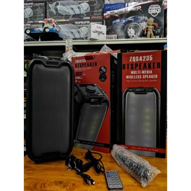 ZQS 4235 BT SPEAKER 3000mAh 8Wx2 4x2 super Bass wireless | Shopee Malaysia