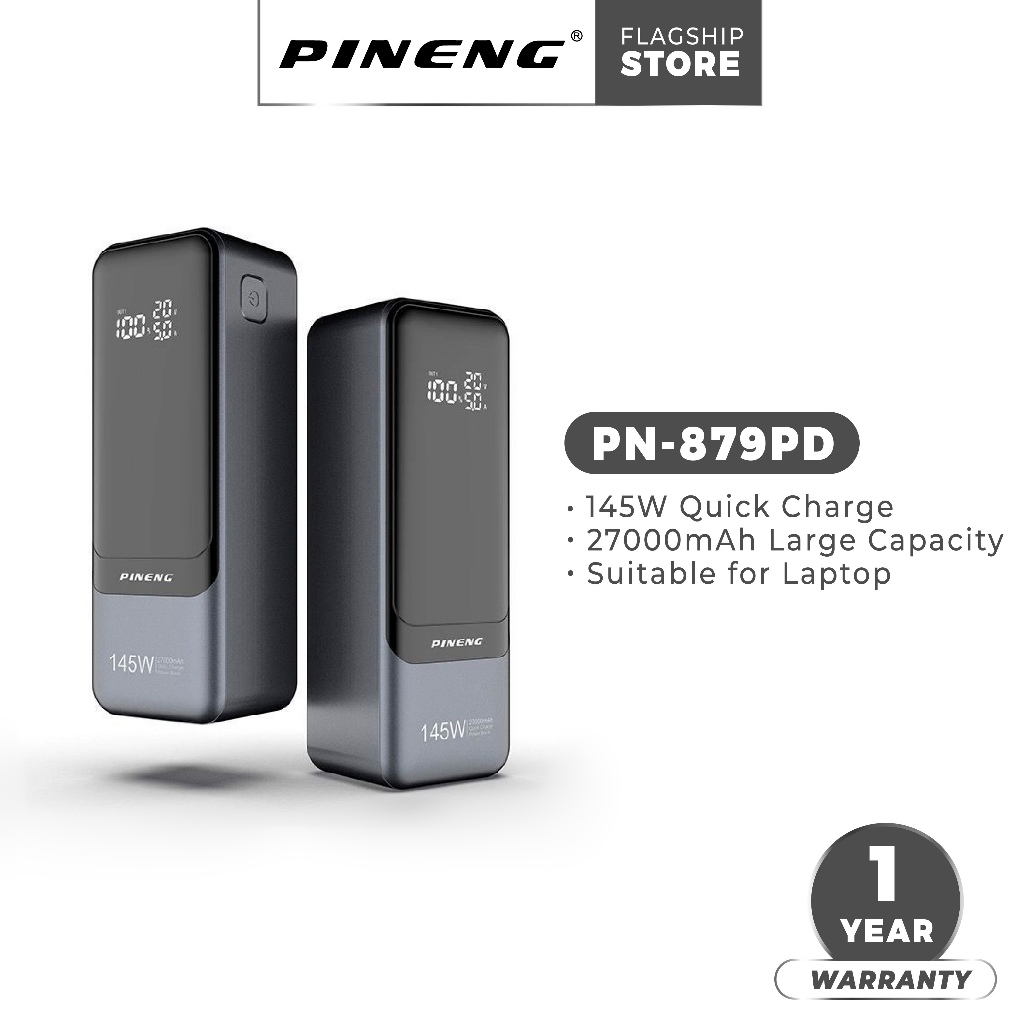 PINENG PN-929 15000mAh Power Bank - Black