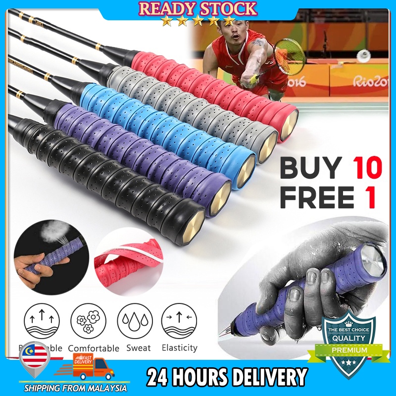 【Good Quality】 Racket Grip Tape Badminton Grip Anti Slip Absorb Sweat ...