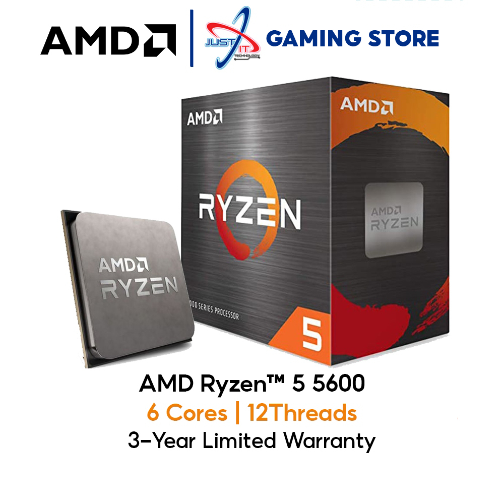 AMD RYZEN 5 5600 3.5GHZ 35MB CACHE AM4 PROCESSOR | Shopee Malaysia