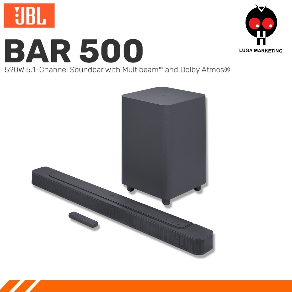 (JBL MALAYSIA) JBL Bar 500 5.1 / 9.1 TRUE WIRELESS Home Theater Starter