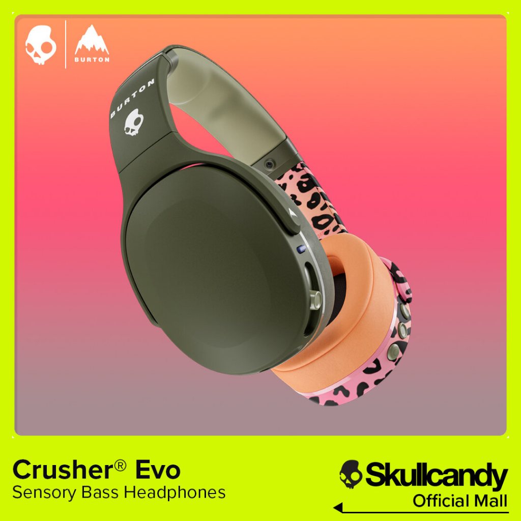 Skullcandy x Burton Crusher Evo Sensory Bass Headphones with