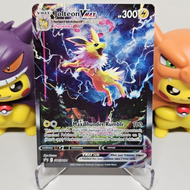 Nm Jolteon Vmax Alternate Art Promo Swsh184 2021 Ptcg Pokemon Card English Version Shopee 1728