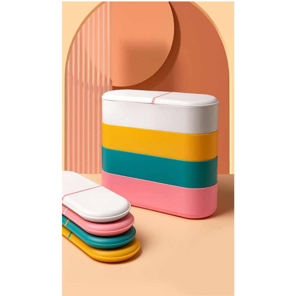 YQ 3 Layer Battery Storage Box Stackable Battery Button Cell Holder ...