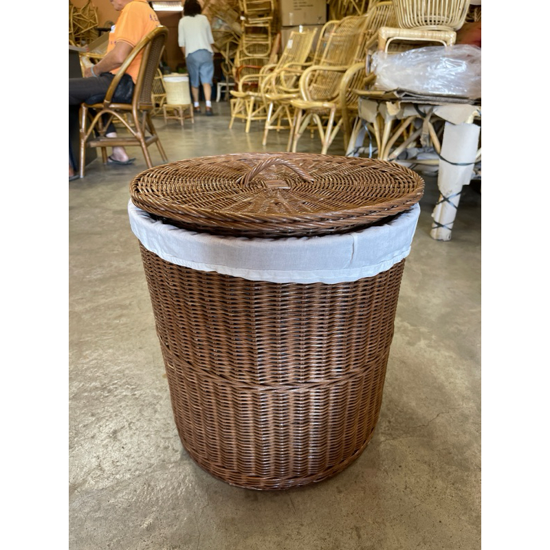 Maple Korean Style Rattan Laundry Basket | Shopee Malaysia