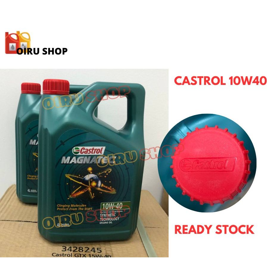 Castrol Magnatec 10W40 Minyak Hitam Kereta 4L Engine Oil Semi Synthetic + Oil Filter Proton