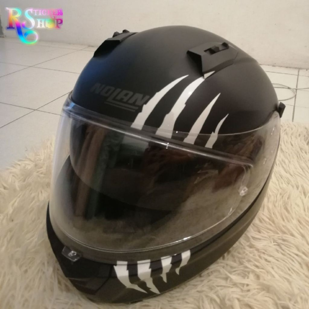 Reflective Tiger Claw Scratches. Motorcycle Helmet Decals / MT005