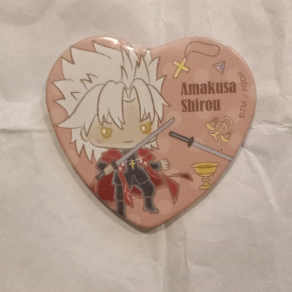 FGO Fate/Grand Order Amakusa Shirou x Sanrio collab metal badge #anime ...