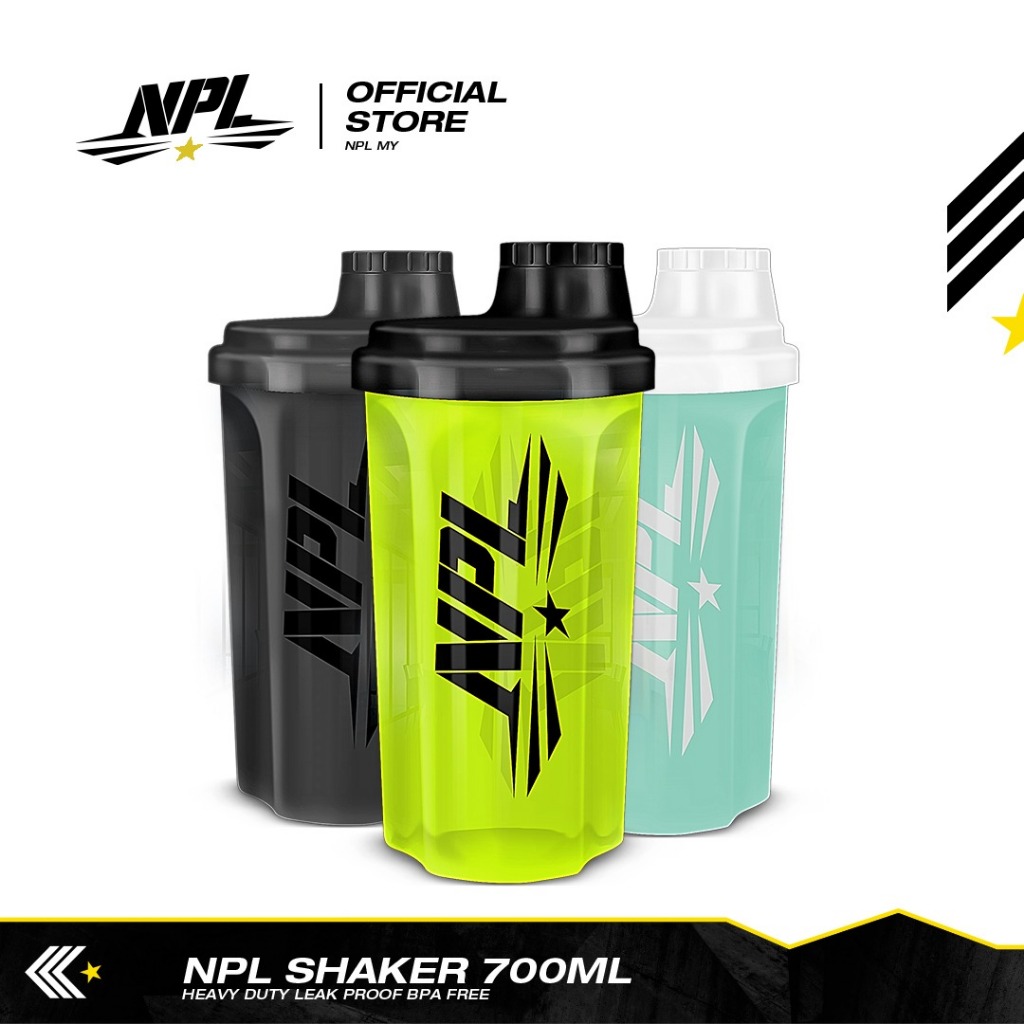 NPL Bottle Shaker (700ml) Protein Shaker Leak Proof BPA Free Heavy Duty ...