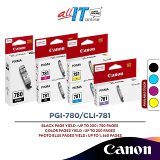 Canon PGI-780 Black | Canon CLI-781 Black | Canon CLI-781 Color Ink Cartridge
