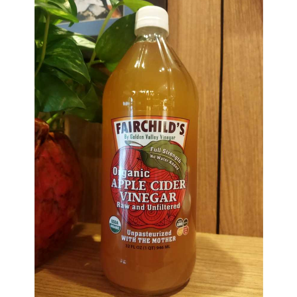 FAIRCHILD'S ORGANIC APPLE CIDER VINEGAR 946ML (EXP 12/2028) Shopee