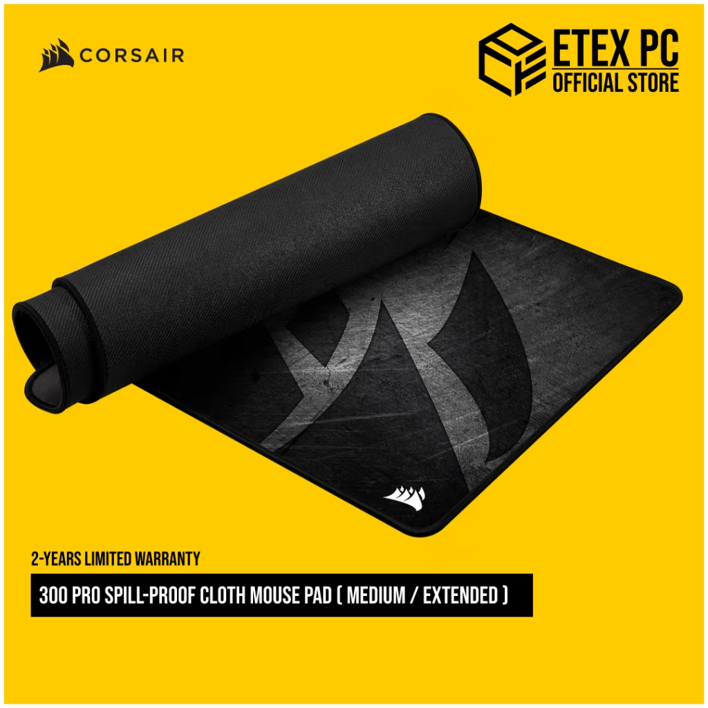 CORSAIR MM300 PRO Premium Spill-Proof Cloth Mouse Pad - Medium ...