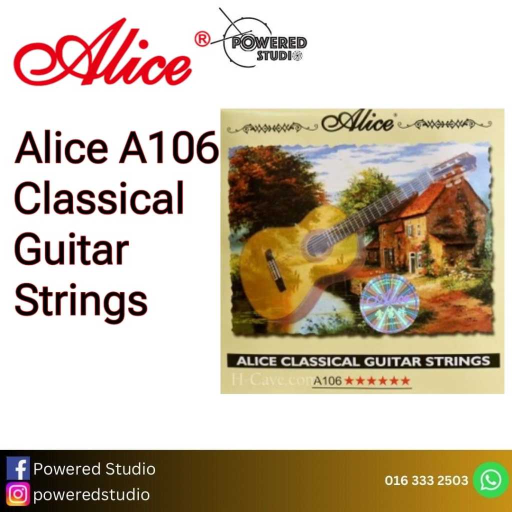 Classical Guitar Strings (Alice Hard Tension) Shopee Malaysia