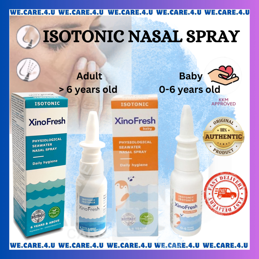 XINOFRESH PHYSIOLOGICAL SEAWATER NASAL SPRAY BABY / ADULT 30ML