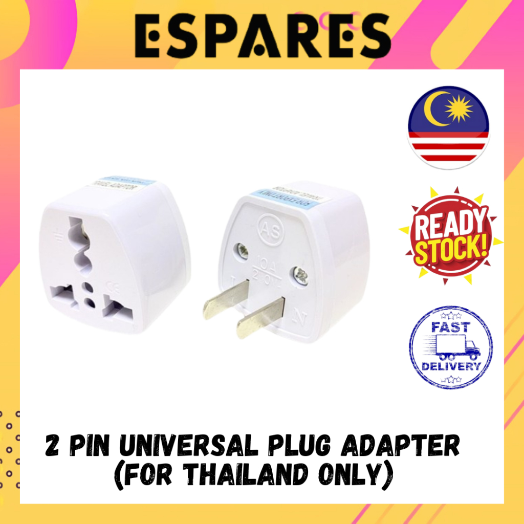 2 PIN UNIVERSAL PLUG ADAPTER (FOR THAILAND) Shopee Malaysia