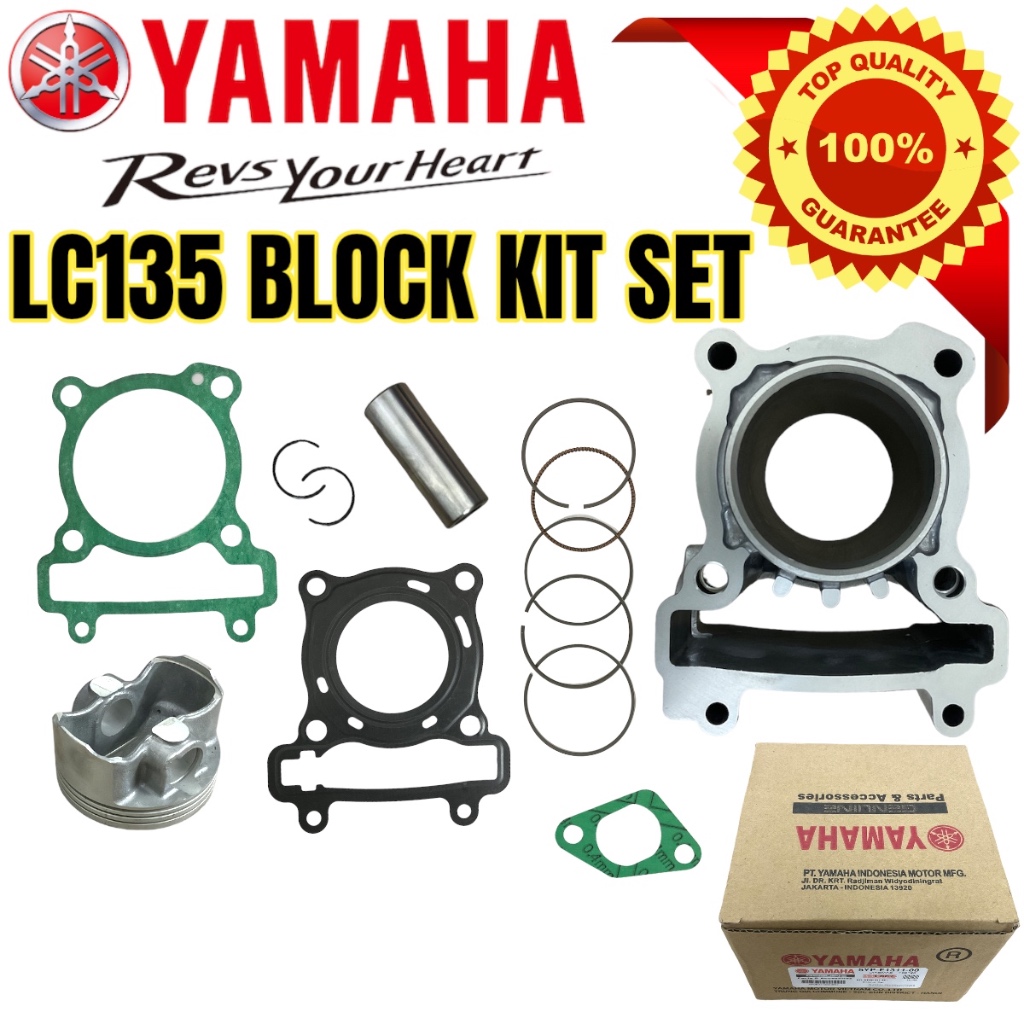 YAMAHA LC135 V1-V7 BLOCK KIT SET STANDARD CYLINDER BLOCK KIT SET PISTON ...