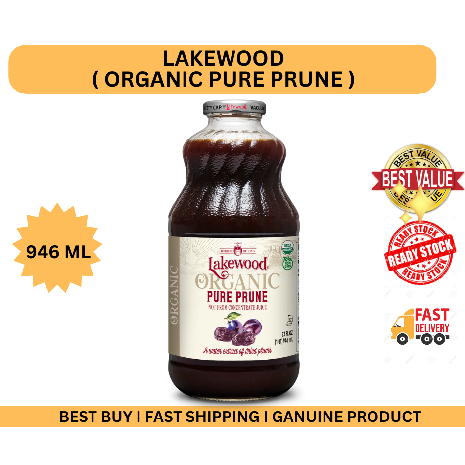 Lakewood Organic Pure Prune Juice 946ml Shopee Malaysia