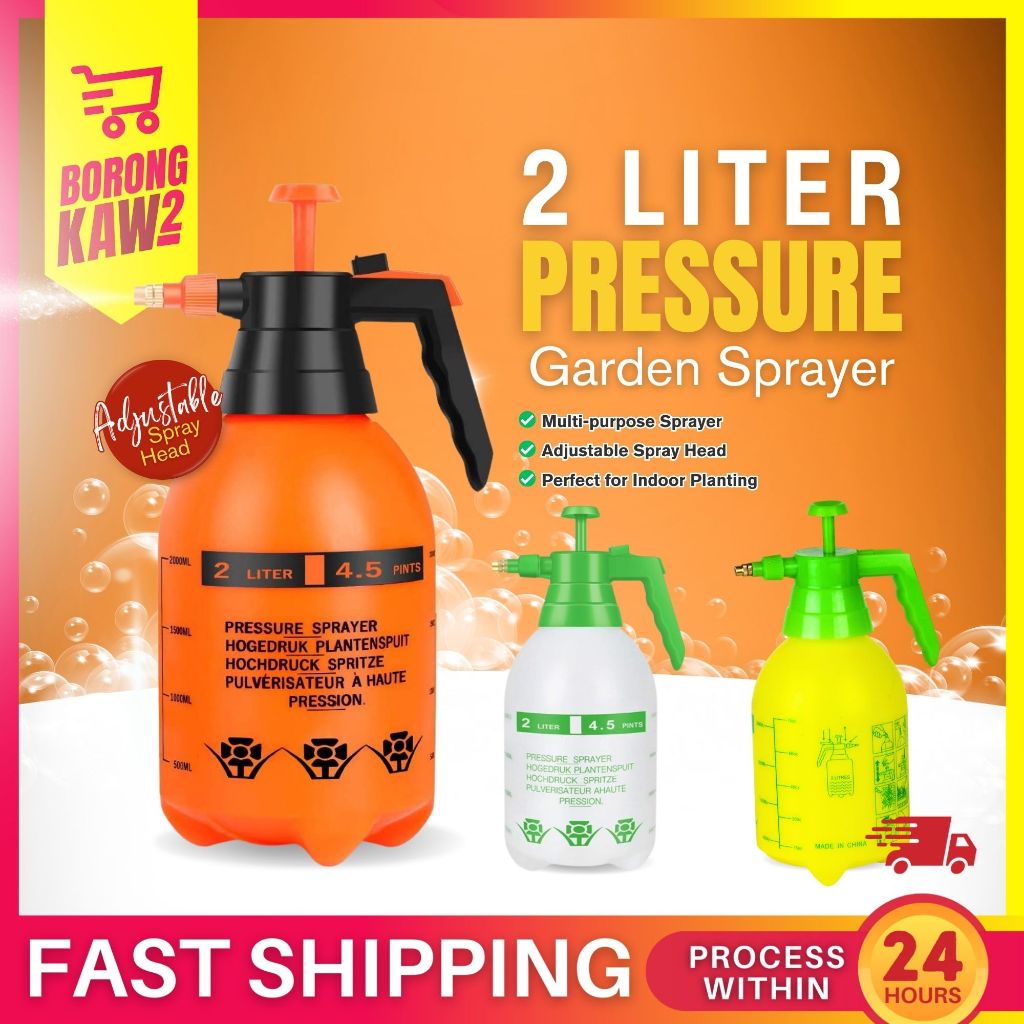 BKK 2Liter Garden Pressure Sprayer Multipurpose Manual Pump Foam ...