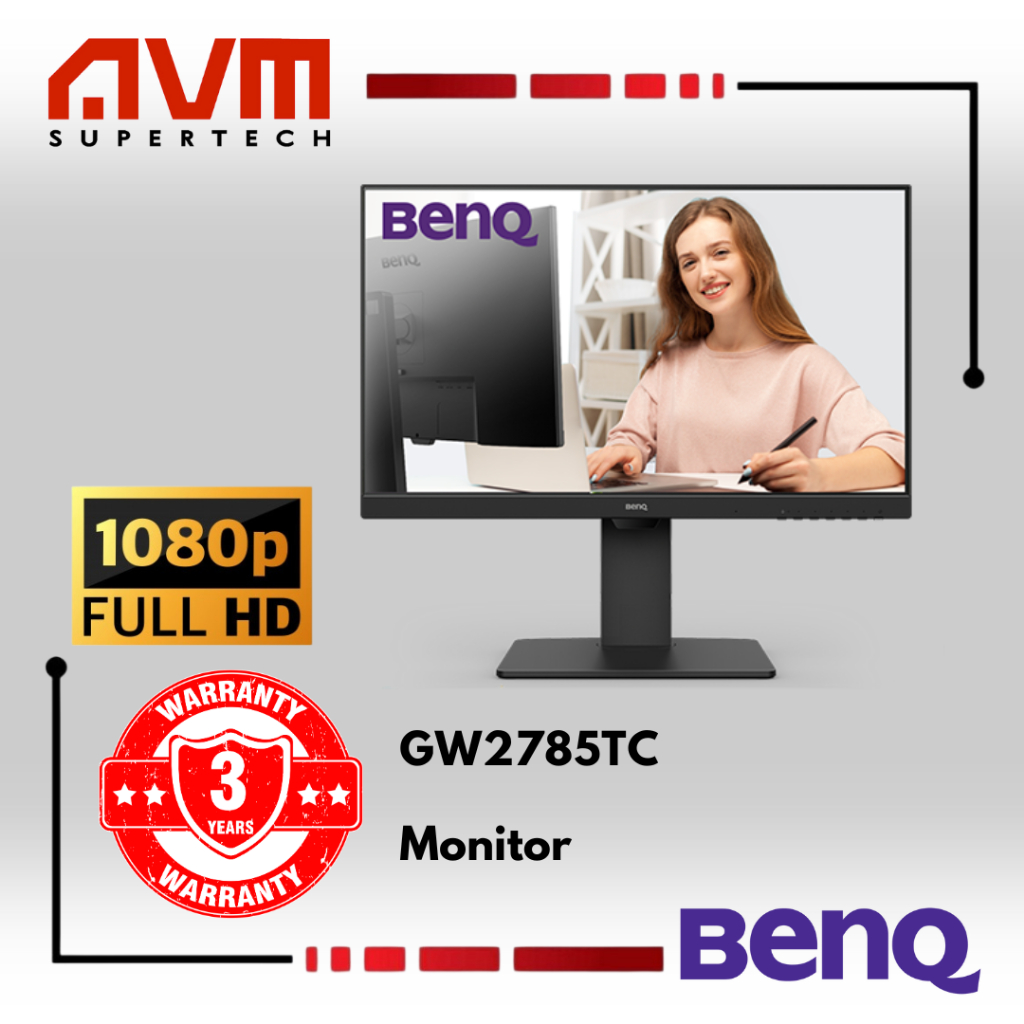 AVM BENQ GW2785TC 27 inch 1920x1080 (FHD) 75Hz IPS Monitor | Shopee ...