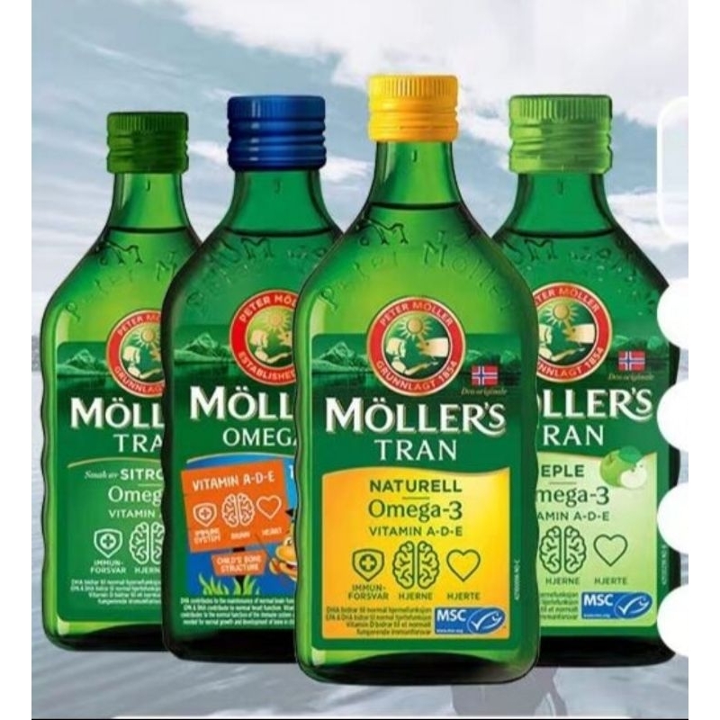 Ready Stock Available EXP 2025 Mollers Natural Omega 3 Cod Liver Fish Oil 250ml Moller's Tran