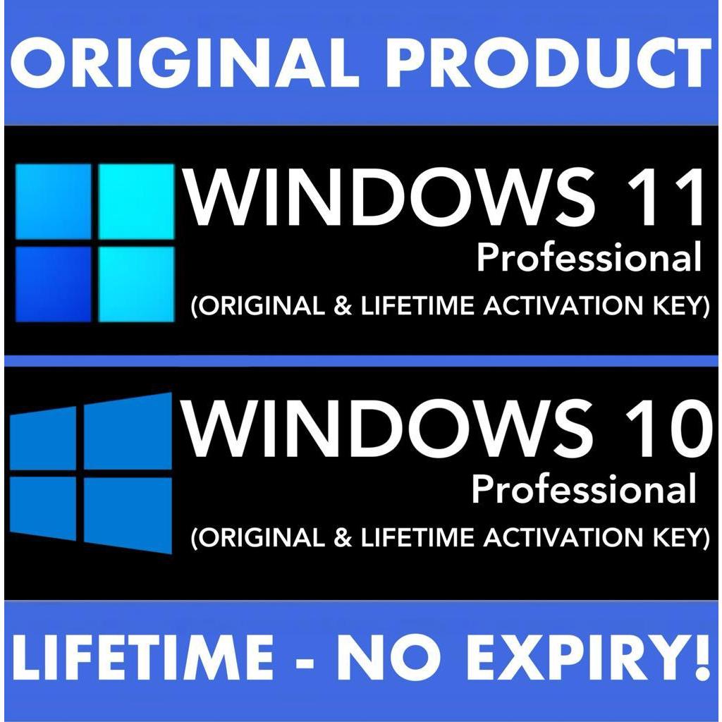 GENUINE WINDOWS 11 & 10 PRO PROFESSIONAL PRODUCT KEY Shopee Malaysia