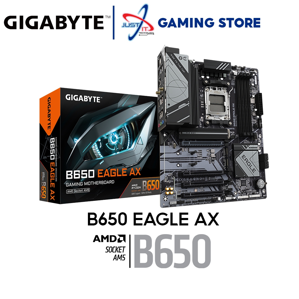 GIGABYTE B650 EAGLE AX DDR5 / D5 AM5 GAMING MOTHERBOARD
