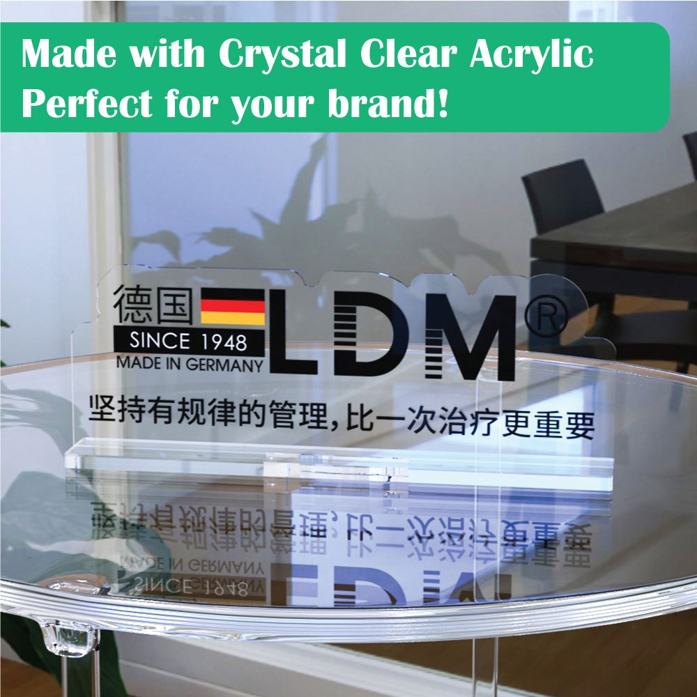 Custom made acrylic sign/ Signboard Akrilik Meja/ Table Stand Signage ...