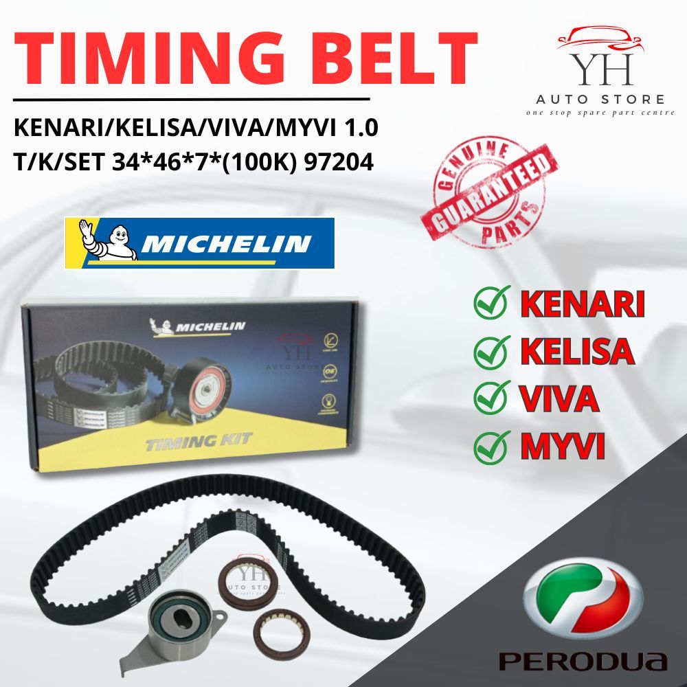 MICHELIN Timing Belt Perodua Kenari Kelisa Viva Myvi 1.0 Kerani Timming