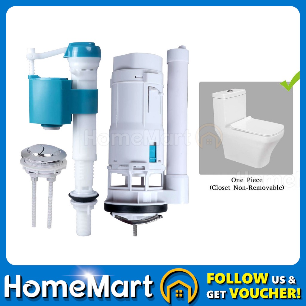 Flush Toilet Flush Set Pam Tandas Flush Duduk Toilet Flush Valve 馬桶水箱配件 ...