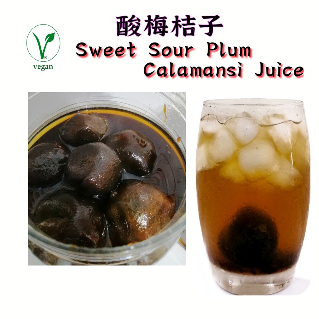 Homemade Healthy Sweet Sour Plum Calamansi Lime Juice (Relief Cough