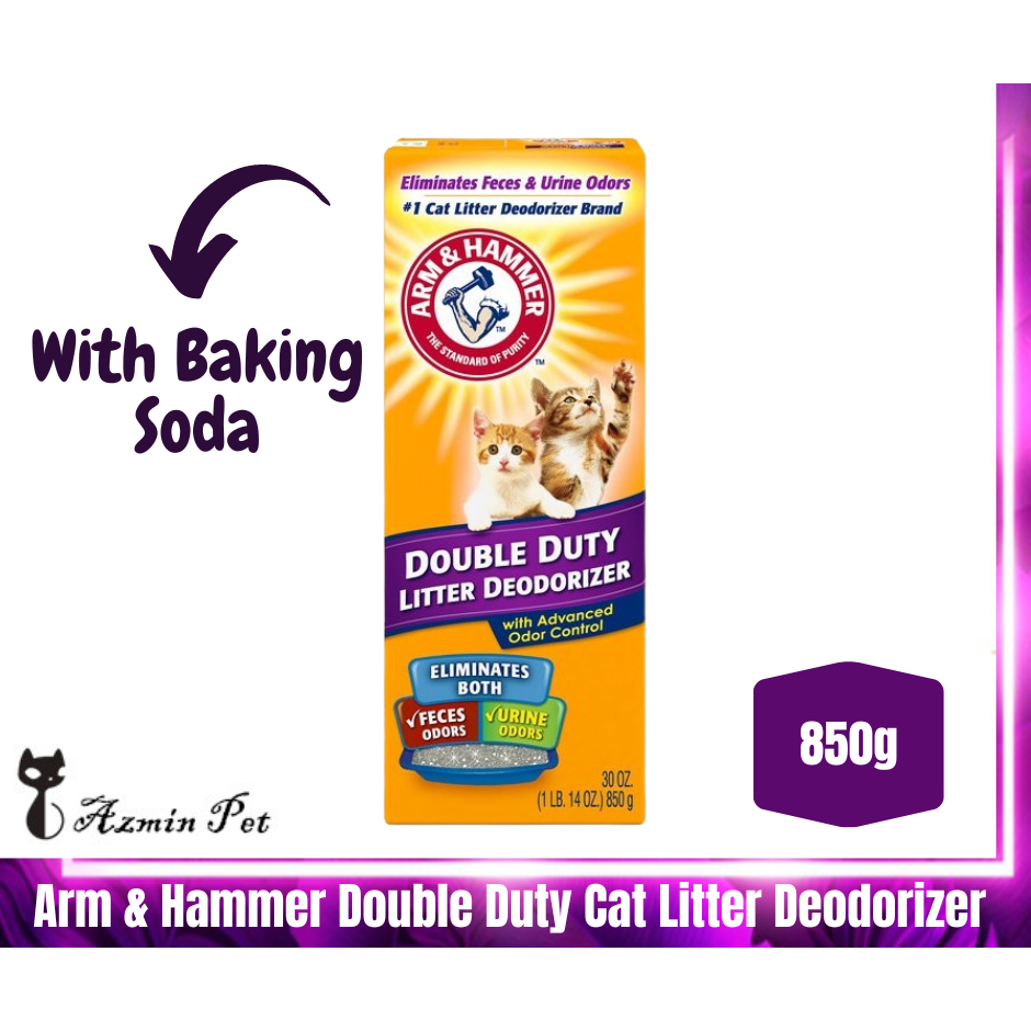 Arm Hammer Double Duty Cat Litter Deodorizer with Baking Soda Odor  Removal Deodorant Powder 30 Oz 850G