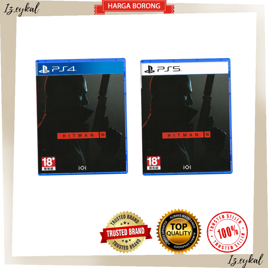 PHYSICAL DISC] CHEAPEST ✨ PS4 PS5 Hitman 3 Eng Version R1 / R3 cd