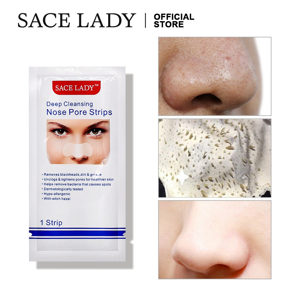 SACE LADY Deep Cleansing Blackhead Nose Strip (1 Pcs) | Shopee Malaysia