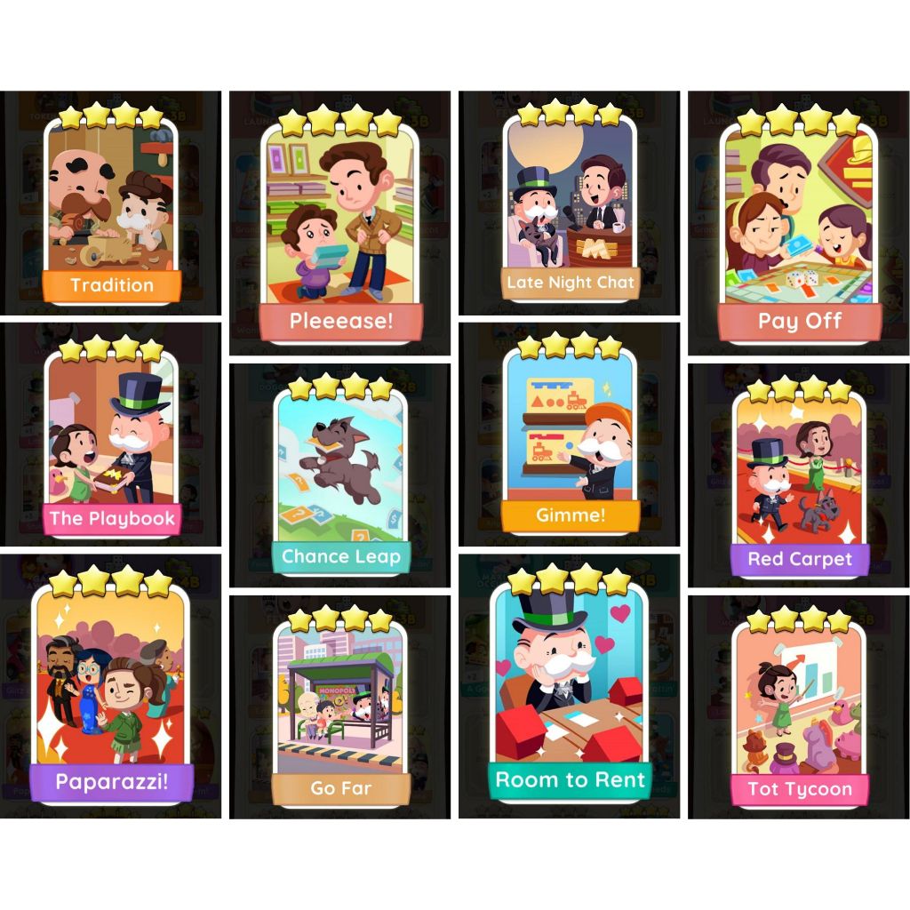 Monopoly Go Sticker 4 ⭐ | Shopee Malaysia