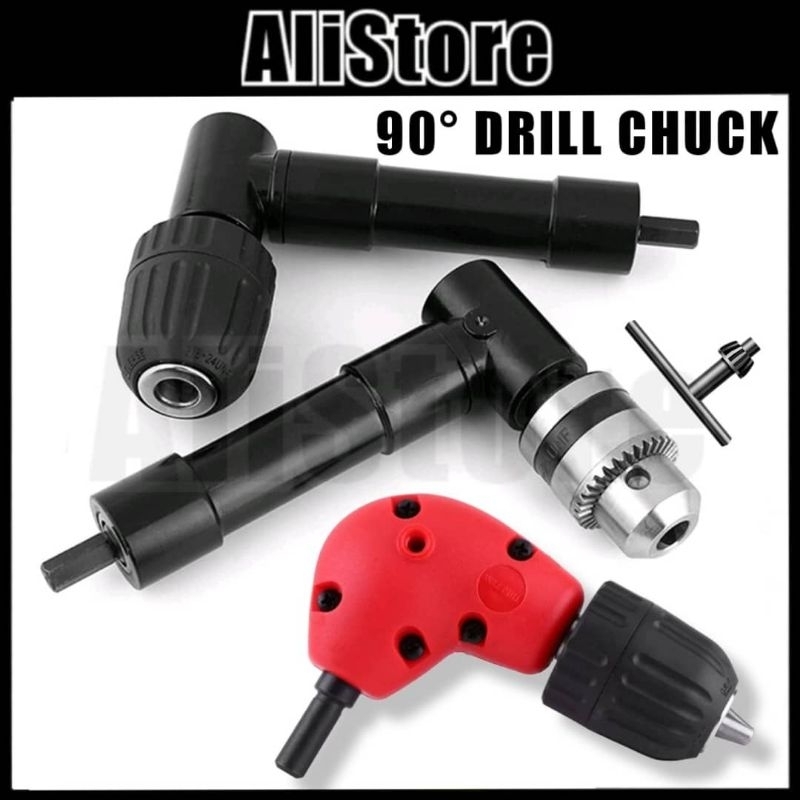 ALi 90° Drill Right Angle Corner Drill Chuck Extension Fitting ...