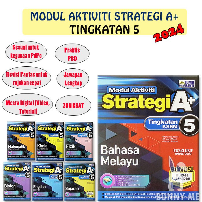 [BUNNY] 2024 Buku Sekolah : Modul Aktiviti Strategi A+ KSSM Tingkatan 5 ...