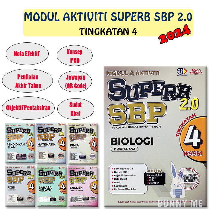 [BUNNY] 2024 Buku Sekolah : MODUL & AKTIVITI SUPERB SBP 2.0 TINGKATAN 4 ...