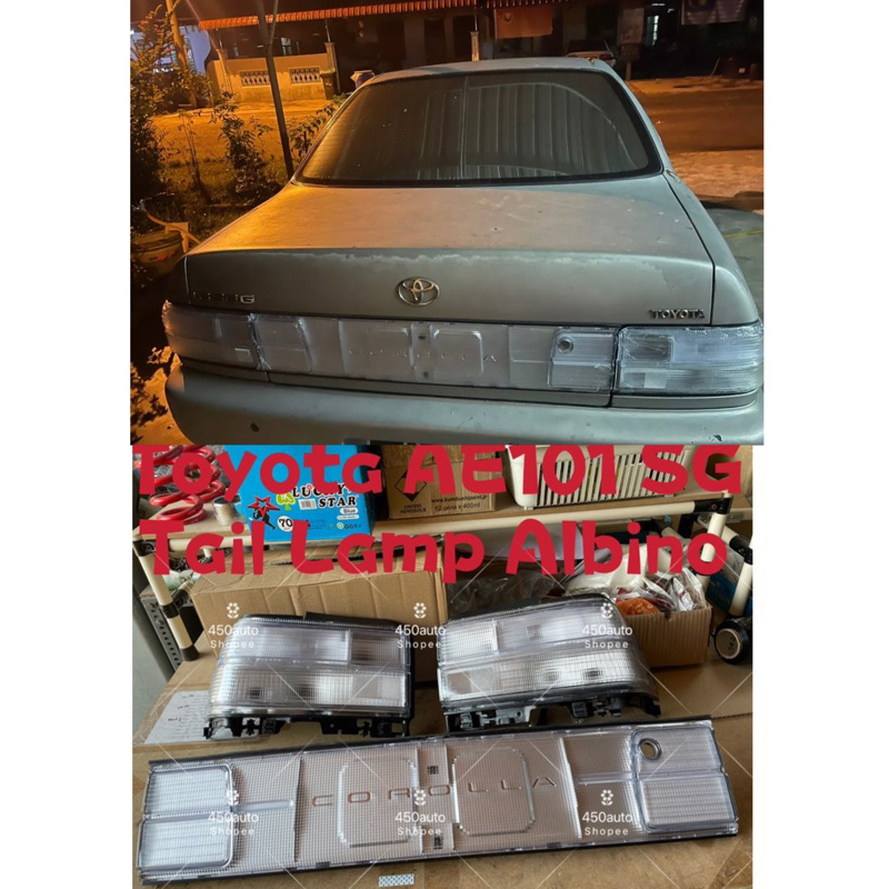 TOYOTA AE100 AE101 SEG TAIL LAMP ALBINO + REFLECTOR // EE100 WHITE ...