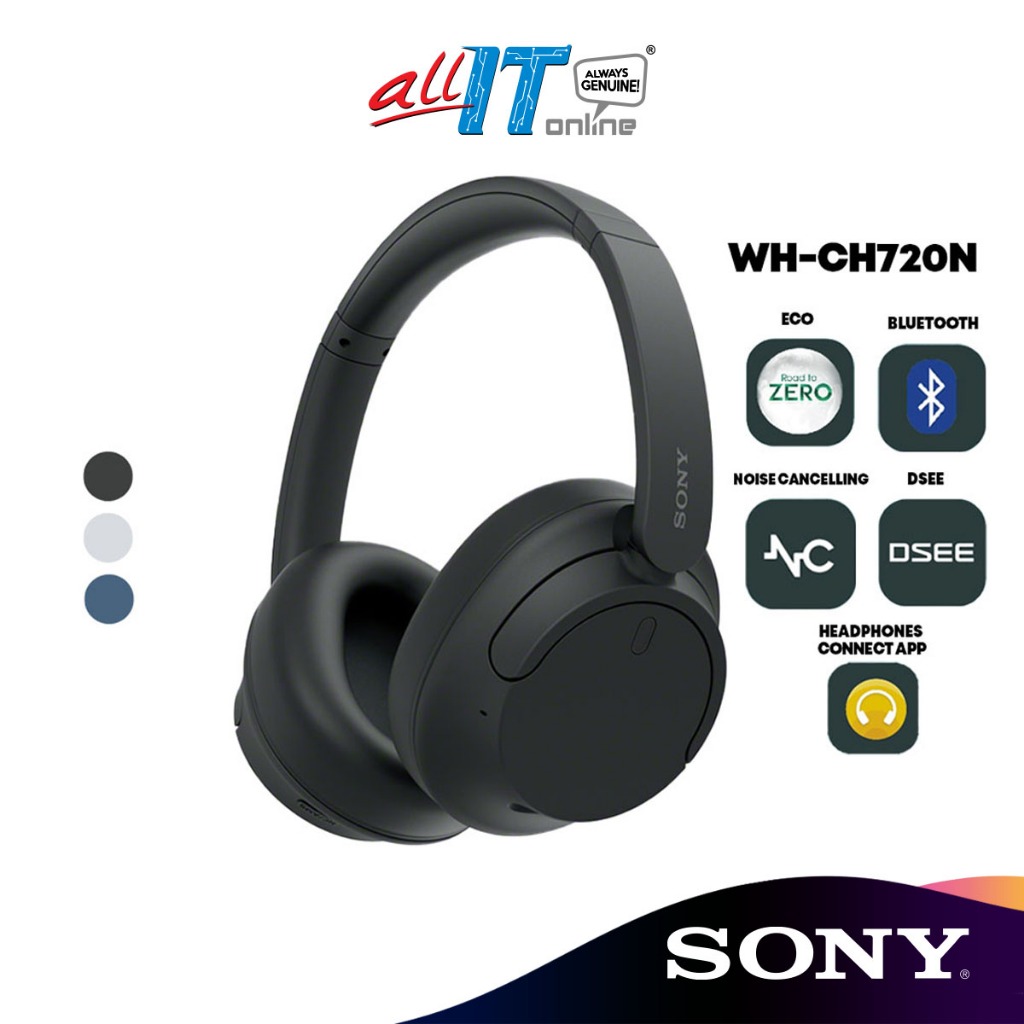 SONY WH-CH720N Wireless Noise Cancelling Headphone CH720 CH720N WH ...