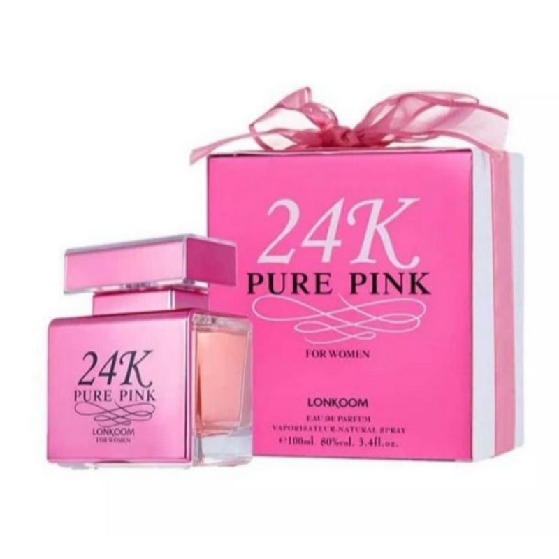 Lonkoom 24k Original Perfume100ml Edp 24k Pure Gold Pure Black Pure Pink Tahan Lama Parfum100 