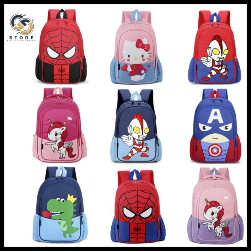 31cm Beg Sekolah Tadika Kids Kindergarten School Bag Children Cartoon ...