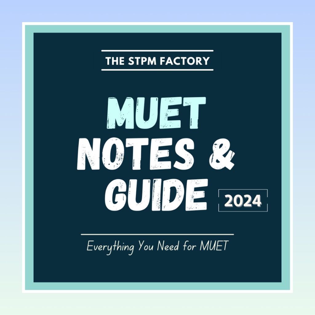 Notes And Guide For MUET 2024 Shopee Malaysia