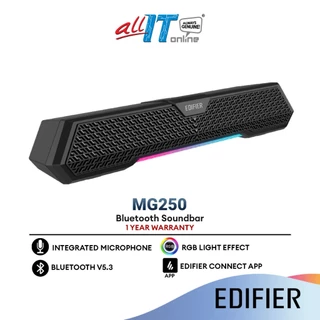 Edifier MG250 Soundbar - Bluetooth V5.3 | RGB Lighting | Plug and Play USB | Microphone | Edifier Connect App