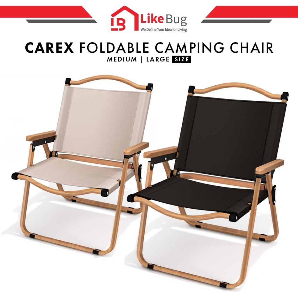 LIKE BUG : CAREX Camping Portable Folding Chair/kerusi lipat lightweight  Aluminum Alloy portable Fishing folding chair
