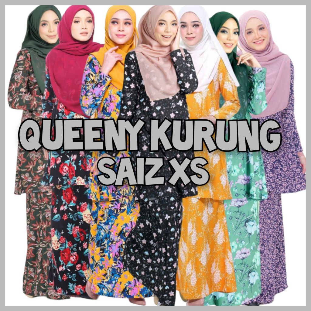 SABELLA QUEENY KURUNG MOSSCREPE IRONLESS LIMITED SIZE XS READYSTOCK ...