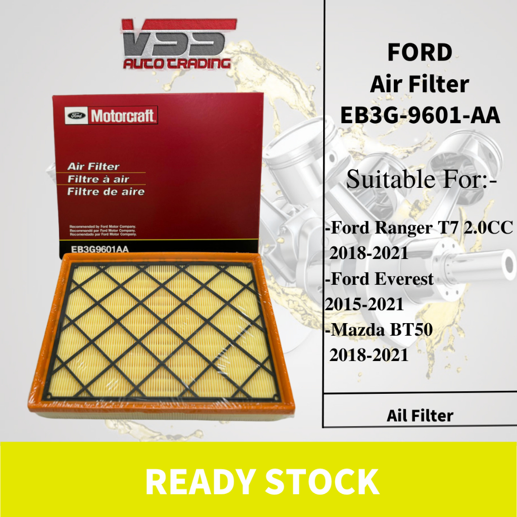 100% ORIGINAL Ford Engine Air Filter - Ford Ranger Raptor T7 2.0 2018 ...